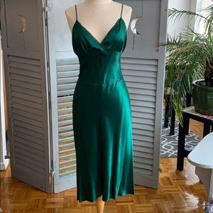 Stunning Green Silk Dress